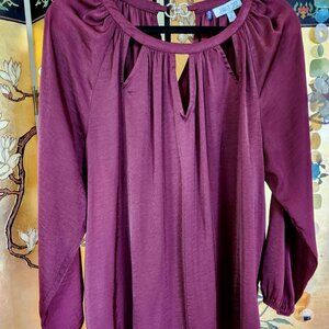 Jennifer Lopez flowy satin blouse OX